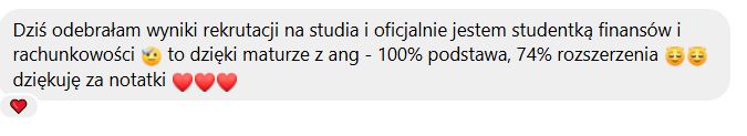 Opinia o kursie maturalnym z angielskiego 5